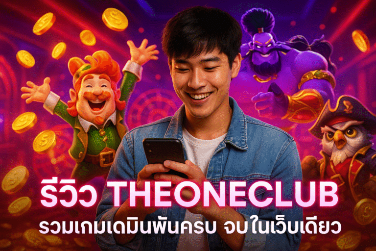 รีวิว THEONECLUB รวมเกมเดิมพันครบ จบในเว็บเดียว