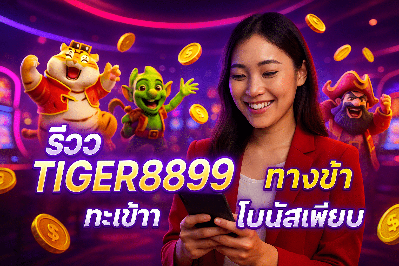 รีวิว TIGER8899 ดีไหม? ทางเข้า โบนัสเพียบ
